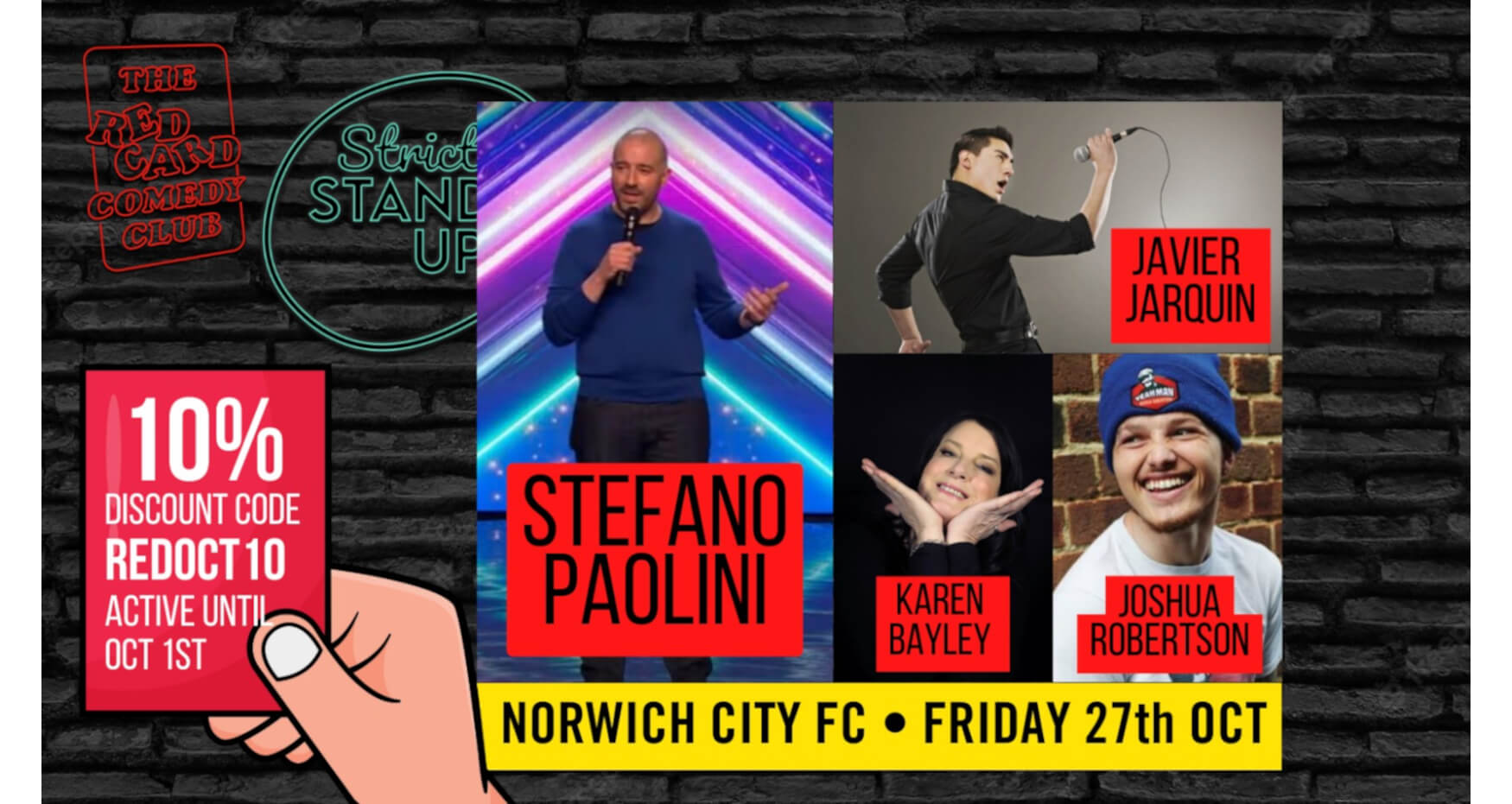 Live Comedy this October
