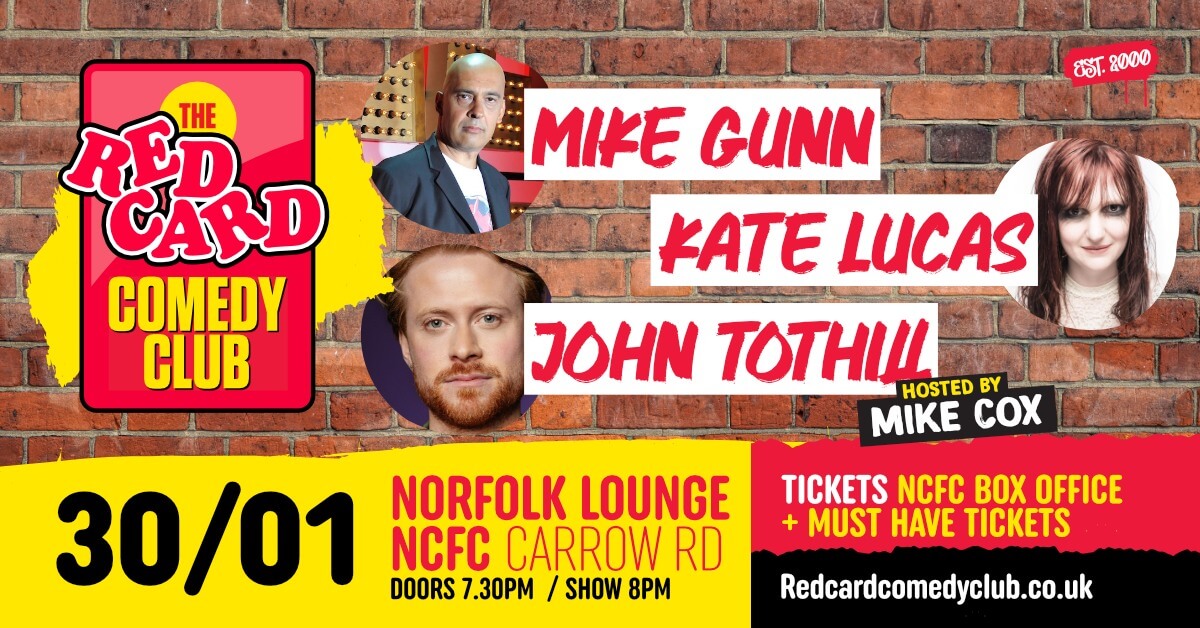 January Norwich City Football Club Comedy Night