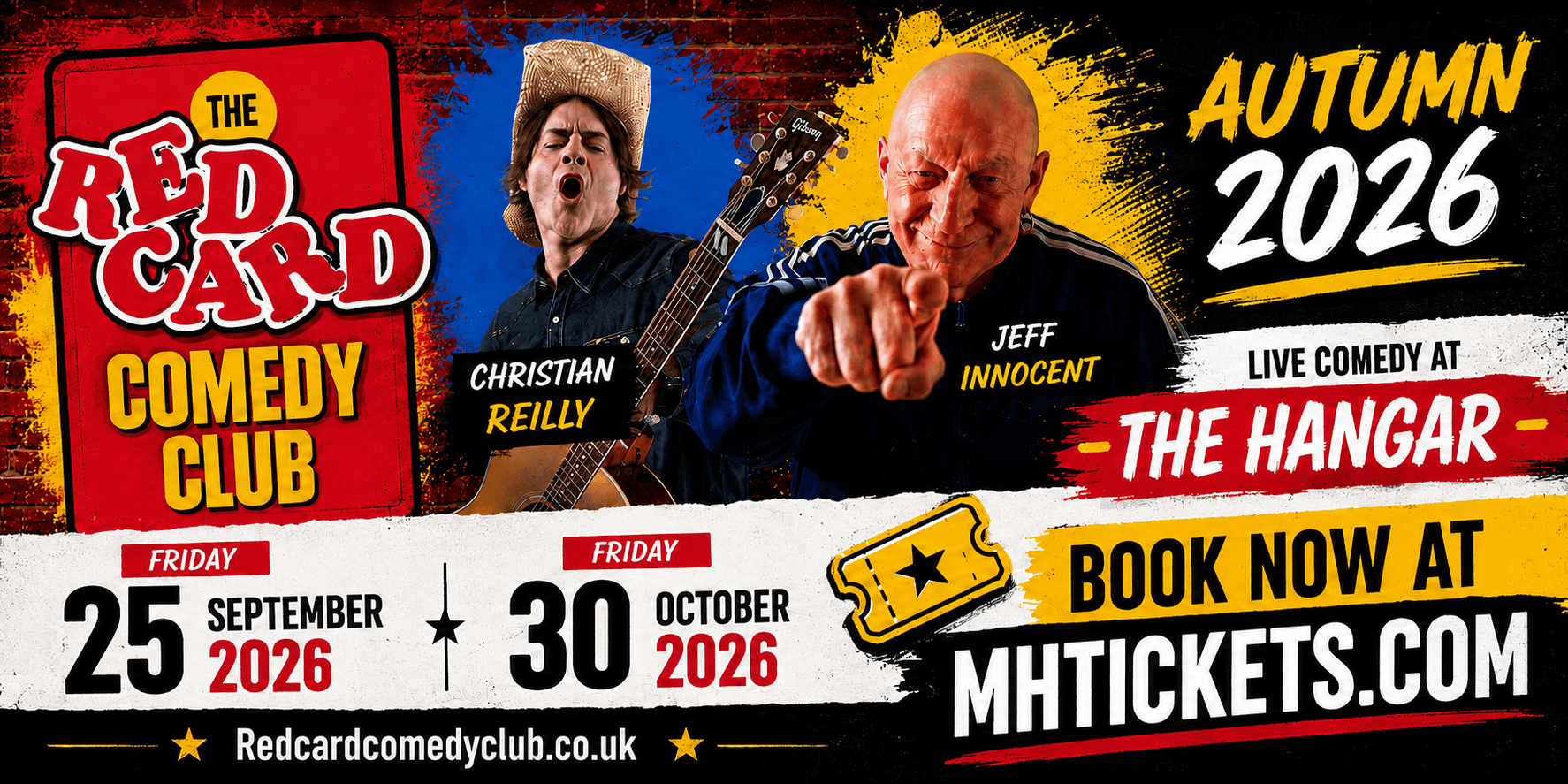 Red Card Comedy October at the Hangar