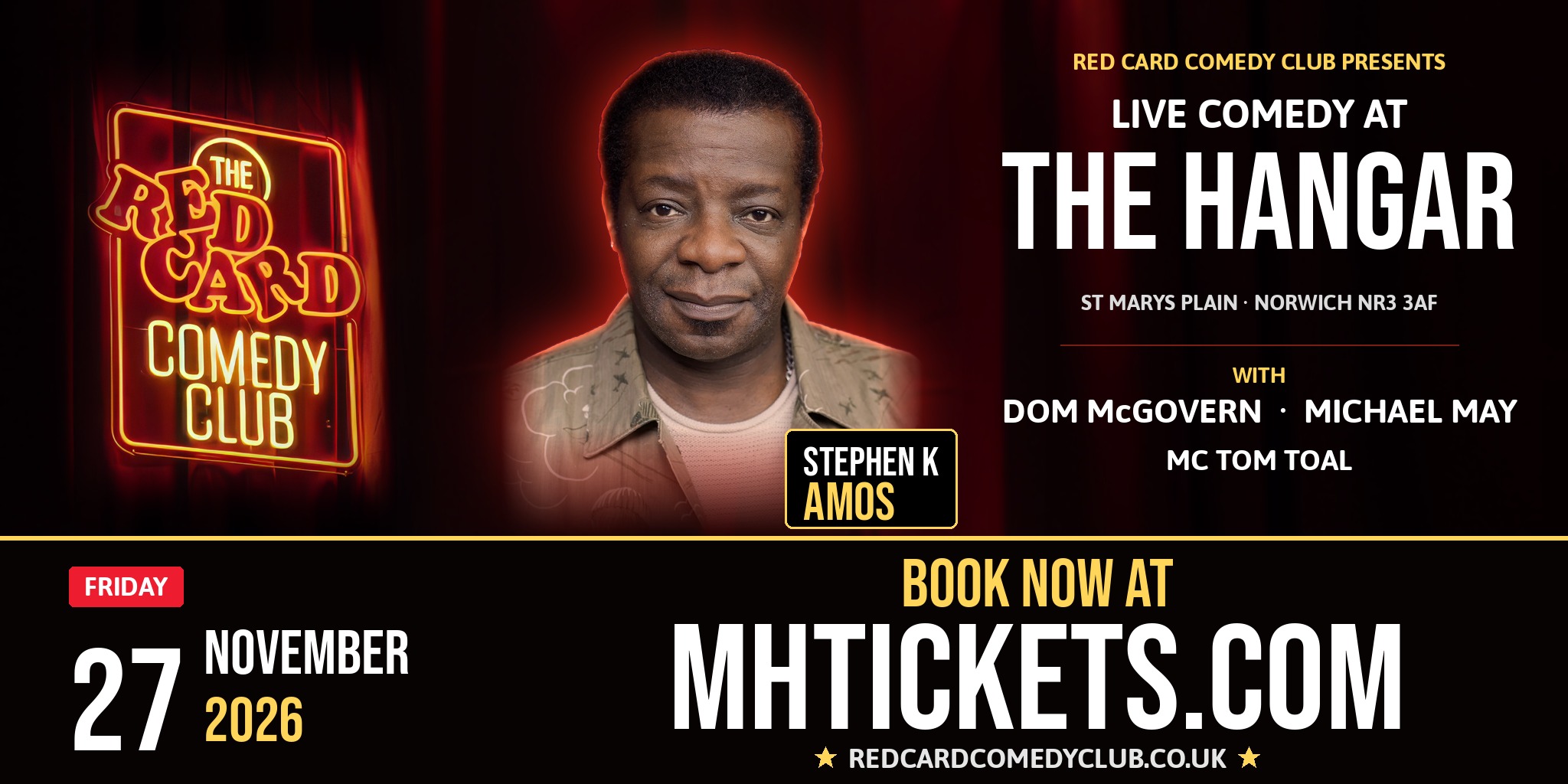 Red Card Comedy In November